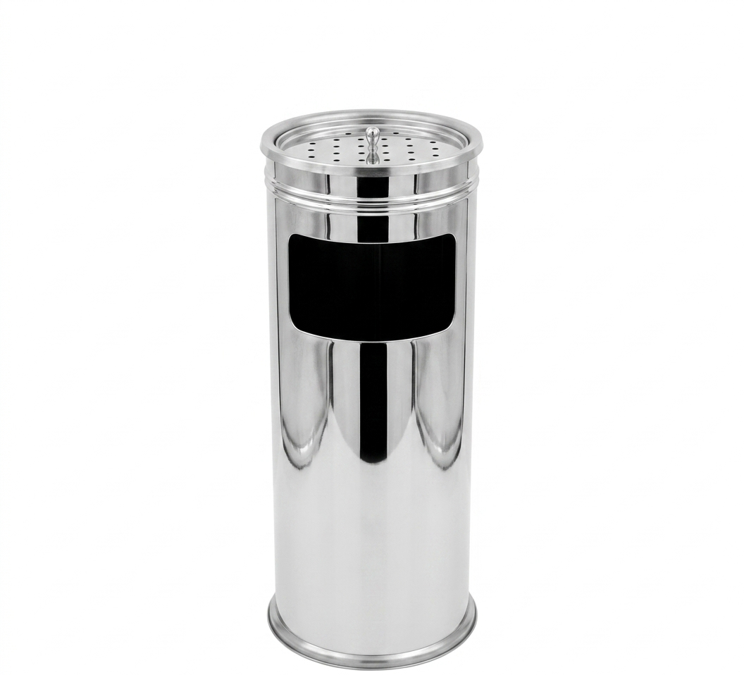POUBELLE CENDRIER EN INOX 19L